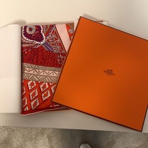 Hermès Tapis de Selle scarf 90